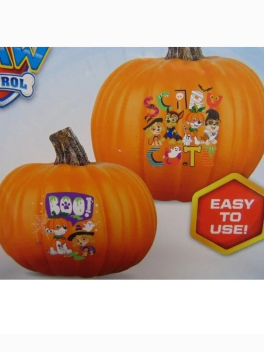 Paw Patrol Pumpkin Tattoos Halloween Nickelodeon 4 Sheets-NO Carving Mess